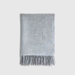 QuinceMongolian Cashemere Soft Heather Gray Throw